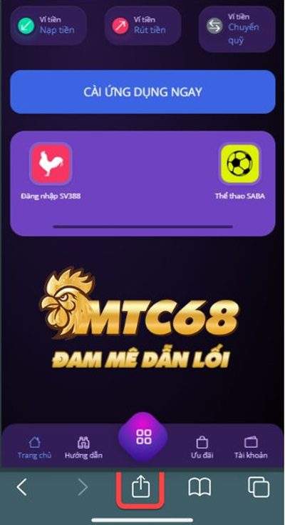 Bấm vào tùy chọn